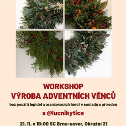 WORKSHOP VÝROBA ADVENTNÍCH VĚNCŮ